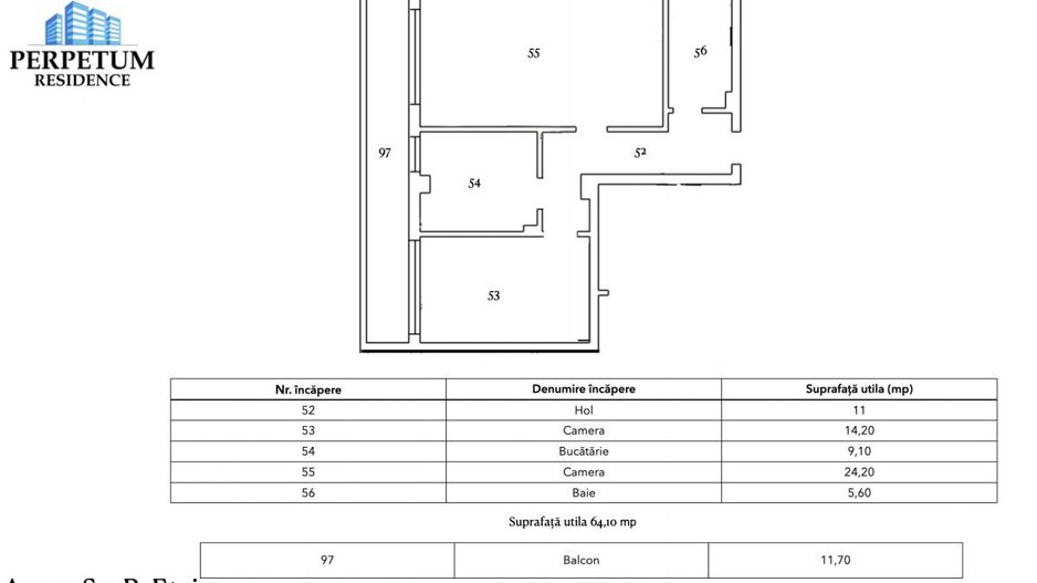 Tomis Nord - Vanzare apartament decomandat cu 2 camere,  bloc nou. - Poză 3