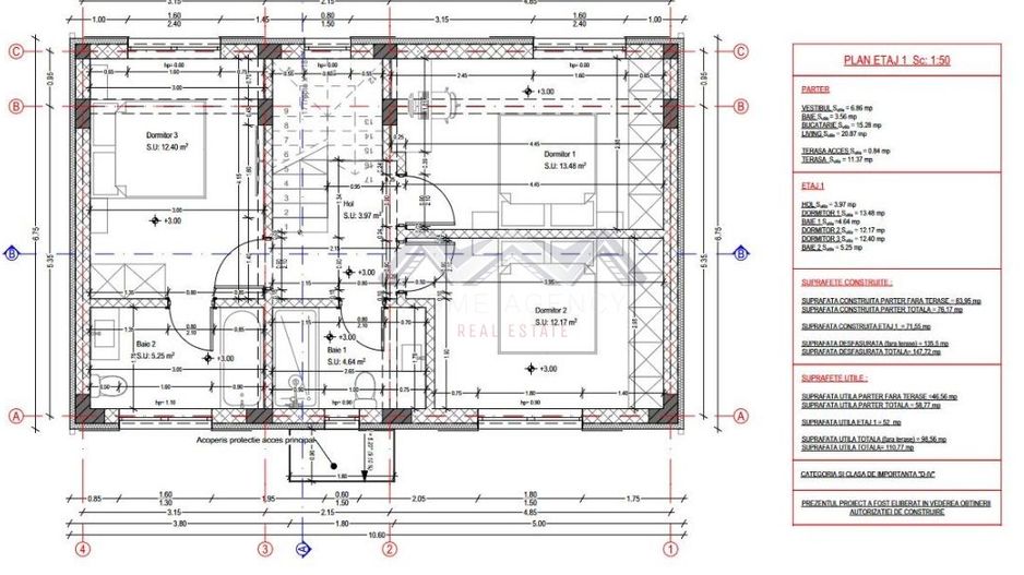 Casă de vânzare Otopeni- P+1 sau P+1+M, 2 locuri parcare, acces facil către DN1 - Schiță 13
