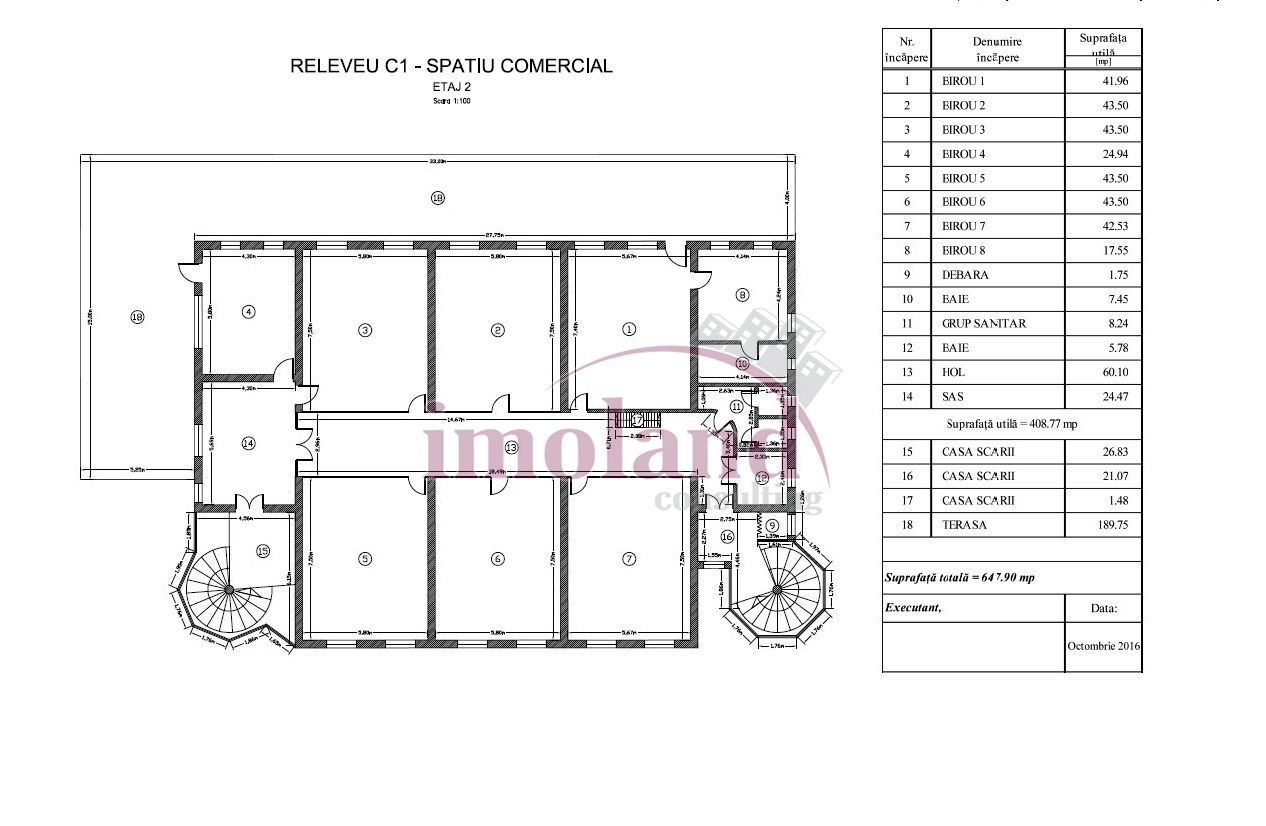 Cladire depozit-hala-birouri | teren 3110 mp - Pipera-OMV - Schiță 9