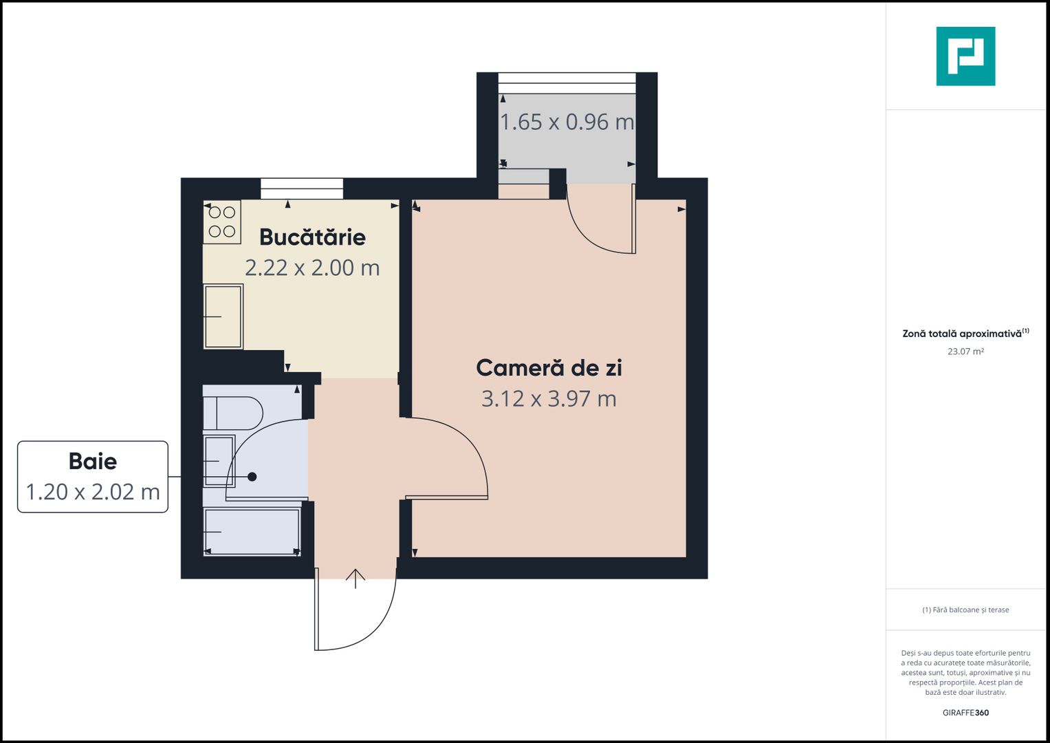 Apartament cu 1 cameră, strada Iustin Marșieu - Poză 6