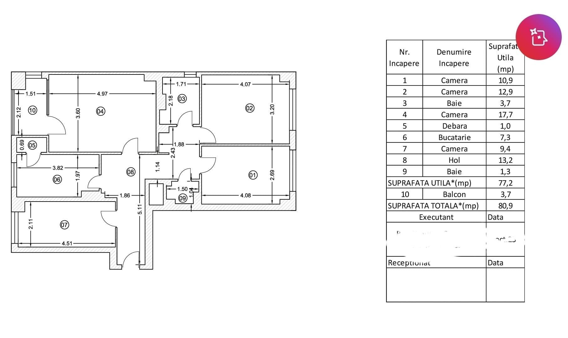 Apartament superb 4 camere, Capitale,  reabilitat, vedere dublă -Dorobanți - Poză 11