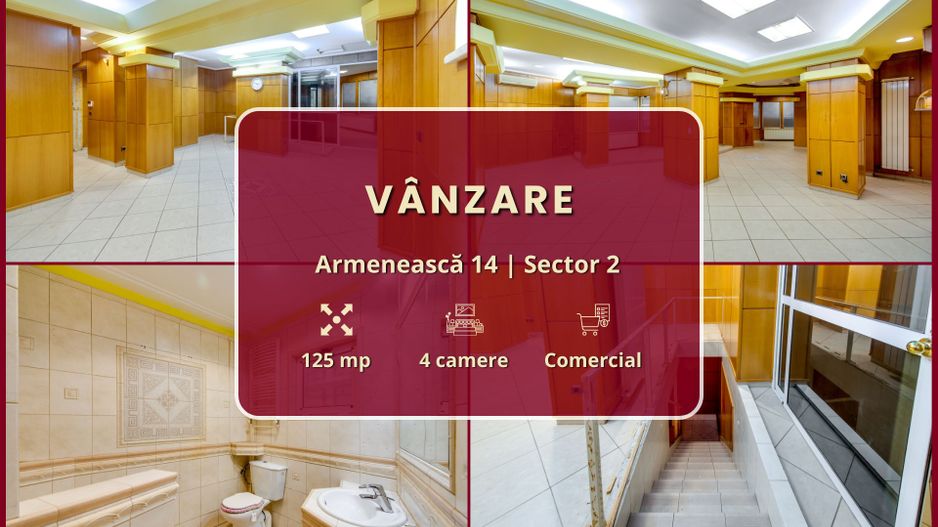 Armenească 14 || 4 camere || Spațiu comercial sau birouri - Poză 2