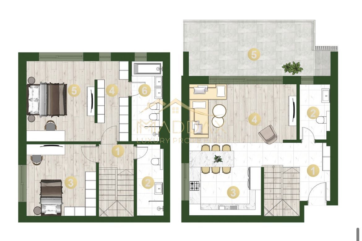 Duplex LUX***mobilat**3 camere**128 mp//View padure//Iancu Nicolae - Poză 53