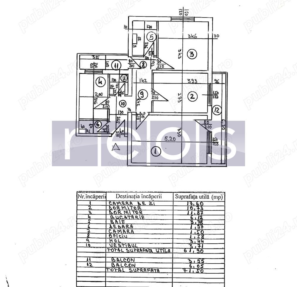VANZARE 3 CAMERE I PRET IMBATABIL I METROU I BLEVARDUL TIMISOARA - Poză 14