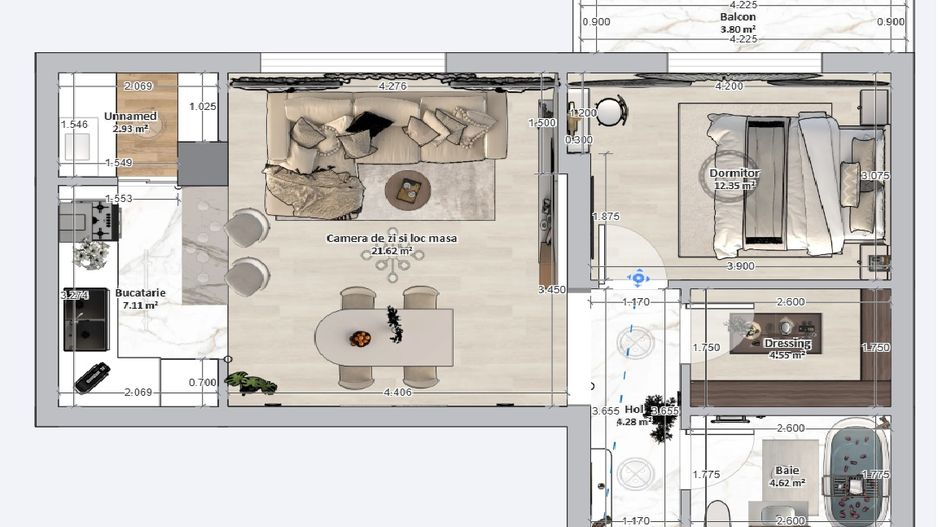 Apartament de vanzare 2 camere | Bragadiru Cartierul Latin Ghencea - Poză 8