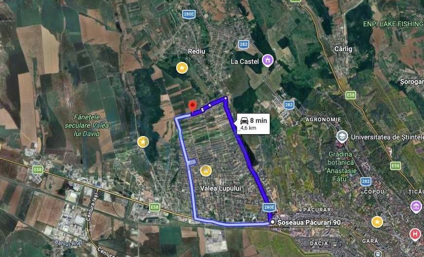 Teren intravilan 1200 mp, Rediu, zona Platou Beldiman – 2 parcele + cale acces - Poză 2