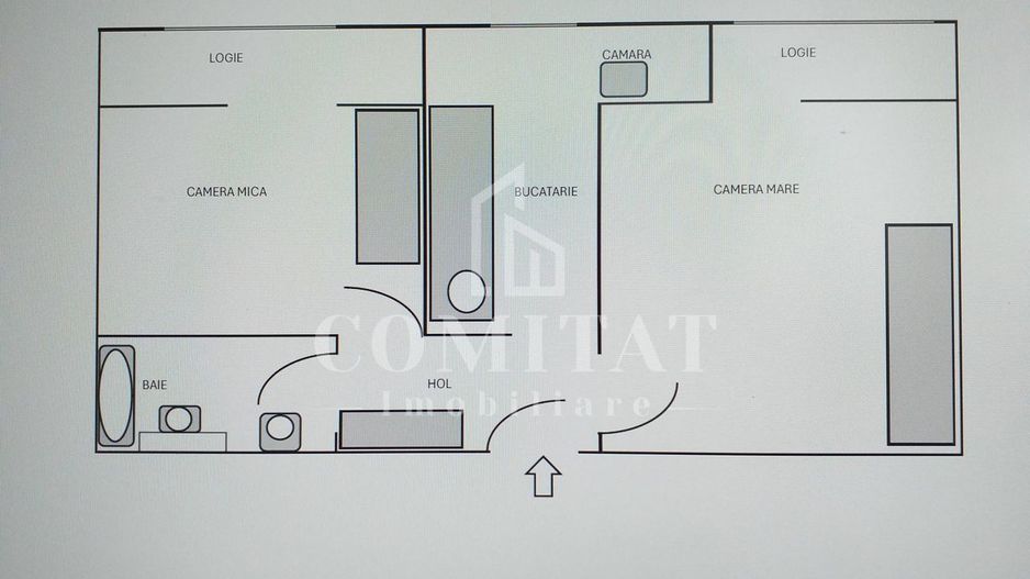 Apartament 2 camere | Decomandat | Zona “La Terenuri” Manastur - Poză 14