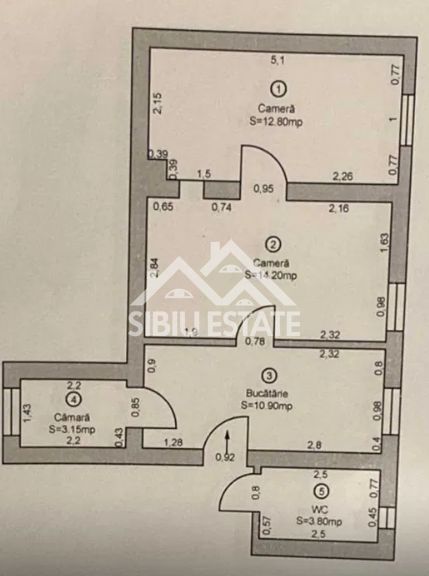 Apartament la casă, 2 camere | Zona Strada 9 Mai – Constituției - Poză 7