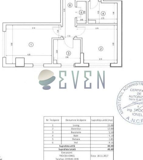 Apartament 2 camere Grozavesti - Schiță 13