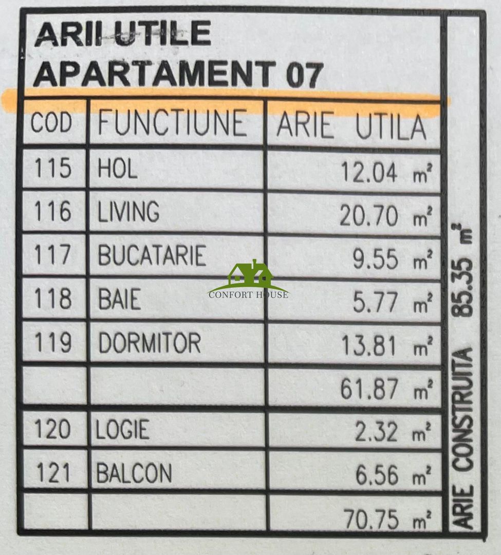 Apartament 2 camere, bloc nou, P+3, Ap.07, Et. 1, Bl.2 - CP2440148 - Poză 7