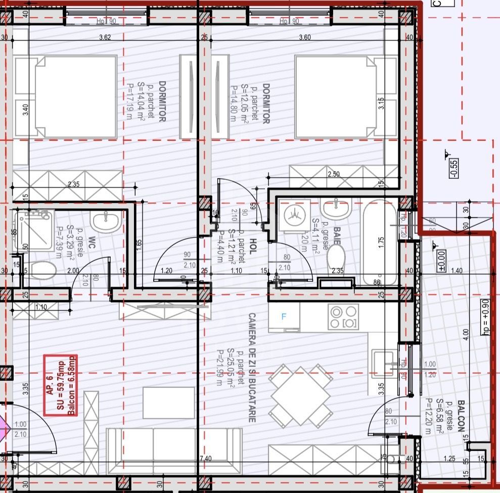 Apartament 3 camere -Selimbar - Poză 3