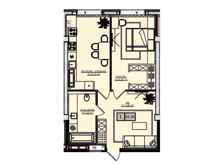 Vânzare apartament, 1 cameră, str. Ialoveni, Telecentru - Poză 3