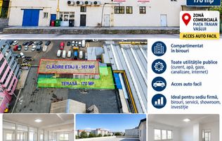SPAȚIU COMERCIAL 167 mp + TERASĂ 170 mp, ETAJ 2, PIAȚA TRAIAN – VASLUI