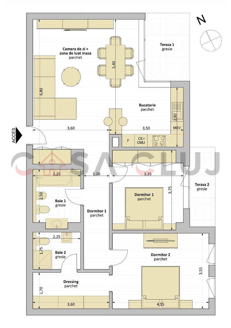 3 camere imobil nou, zona Iulius Mall - Poză 14