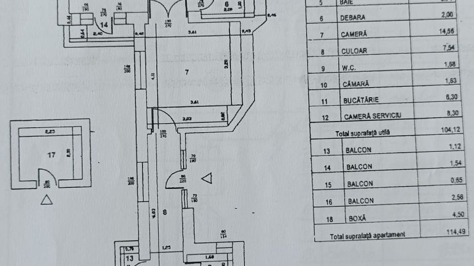 Apartament 4 camere de vanzare 104 mp, Central, Calea Mosilor - Poză 17