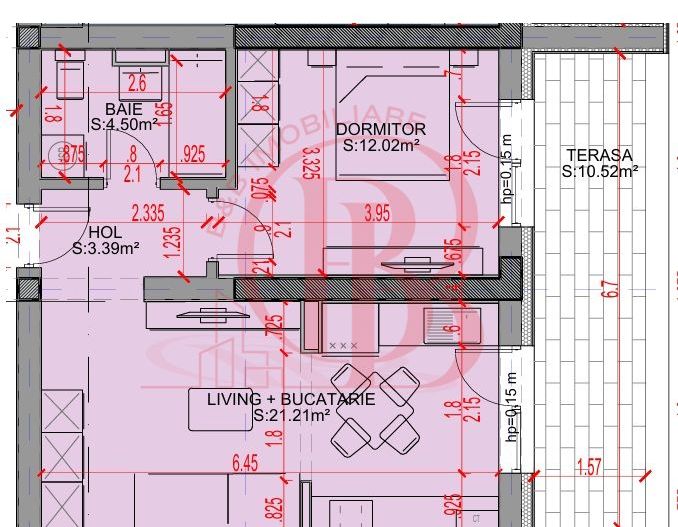 2 Camere-Studio-Ideal Investie-Titan-Pallady-Sector 3 - Schiță 2