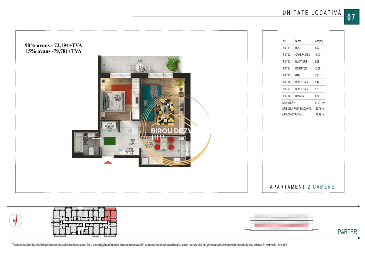 |Promo|Parcare Gratis|Pallady Titan metrou STB Decomandat Frumos|IKEA - Schiță 4