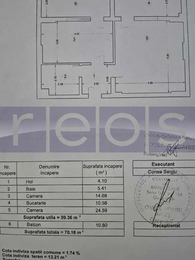 DE VANZARE PRELUNGIREA GHENCEA 2 CAMERE 70 MP | DECOMANDAT - Schiță 6