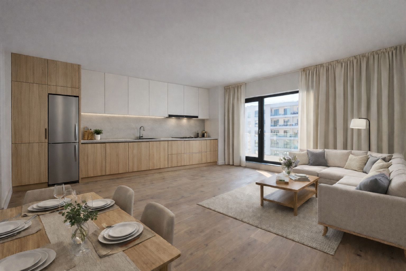 Apartament Finalizat 3 camere First Estates Pipera + parcare inclusa - Poză 1