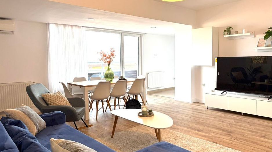 Penthouse pe 2 niveluri l 160 mp utili l terase 75 mp l parcare l B. Z - Poză 3