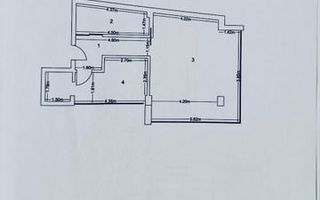 DE ÎNCHIRIAT: Apartament 2 camere BLOC NOU – Zona Ultra-Centrală - Schiță 15