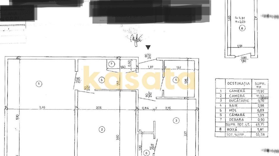 2 Camere | Drumul Taberei | Etaj Intermediar | Renovare 2020 - Schiță 10
