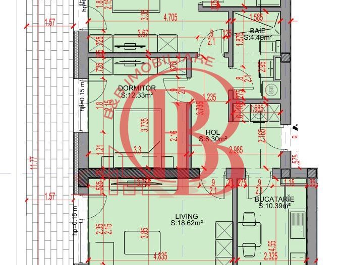 Apartament 3 camere Parcare Gratis Theodor Pallady 5min STB - Schiță 2