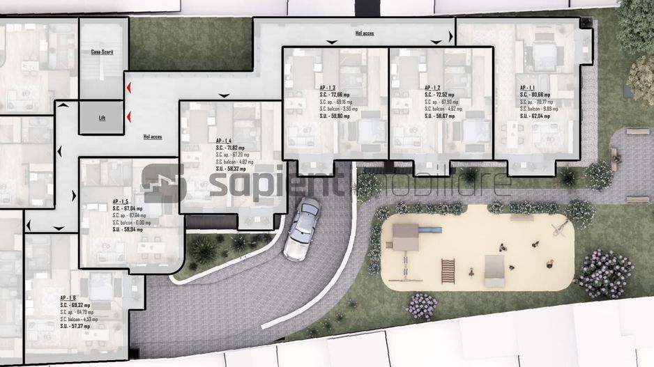 De vânzare apartament 2 camere, ultracentral, semifinisat - Poză 4