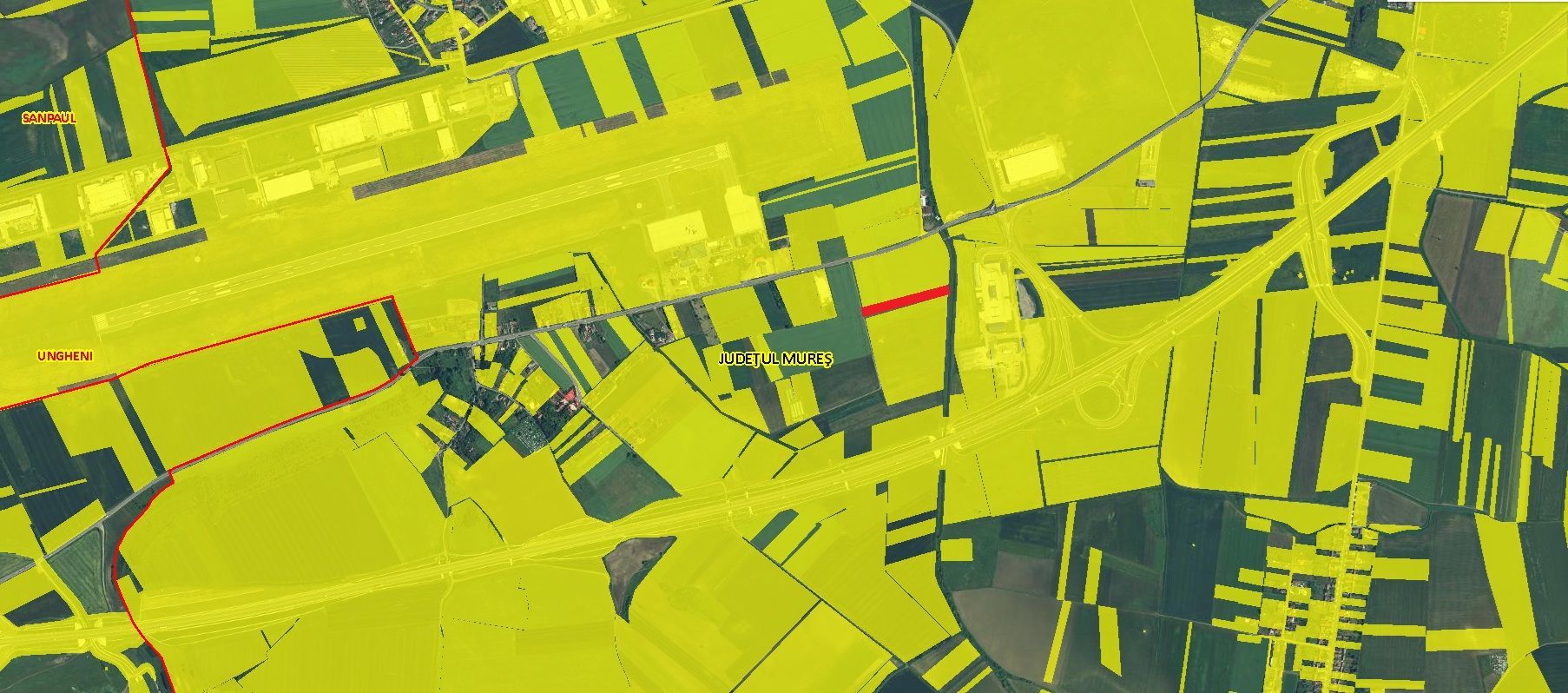 P 1191 - Teren de 5800 mp în jud. Mureș, Ungheni - Poză 2