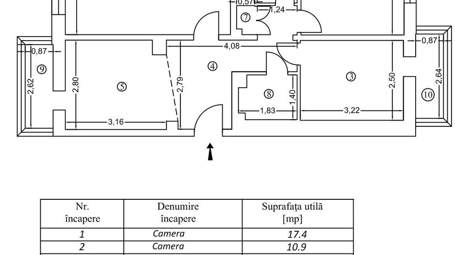 APARTAMENT 3 CAMERE | CRANGASI | OPORTUNITATE - Schiță 18