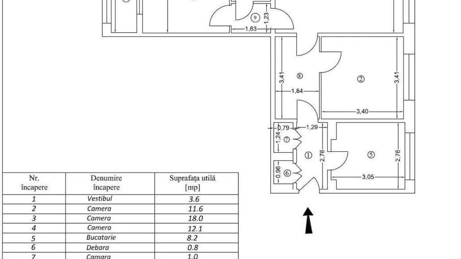 AP. 3 CAMERE THEODOR PALLADY, BUCATARIE INCHISA, 70 MP, COMISION 0% - Poză 15