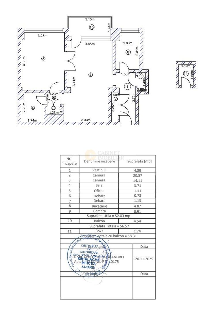 2 camere  | Cismigiu - Conservator  | Etaj 5/7  | Creditabil - Poză 12