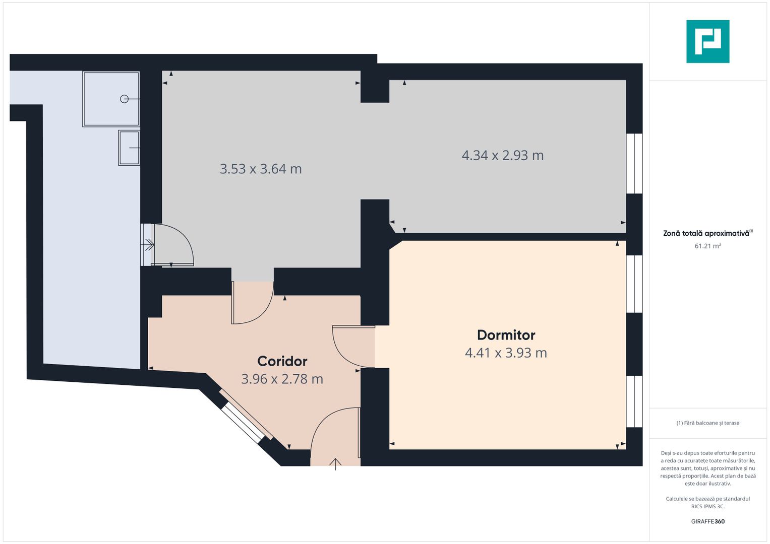 Apartament 2 camere la curte - Biserica sarbească - Poză 15