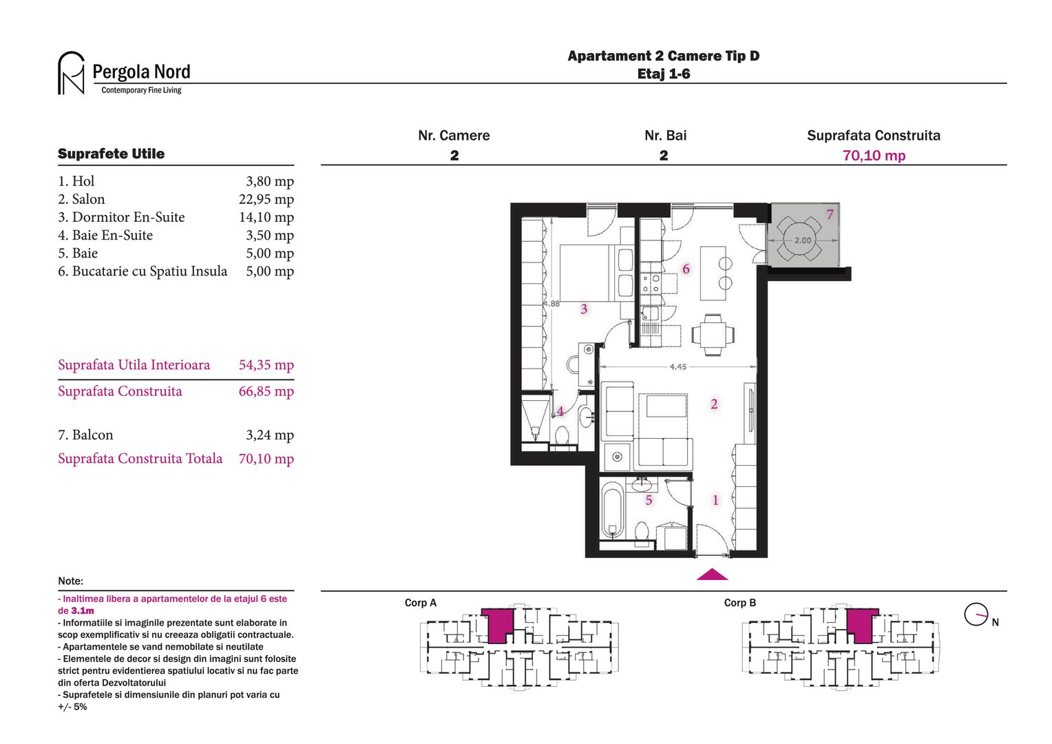 Apartament Tip D, etaj 1 - 6 - Poză 2