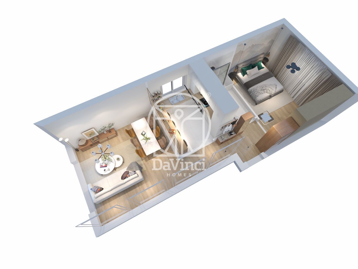 Apartament 2 camere, la cheie  (YND-23C-Mi-ap.5) - Poză 2