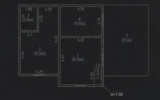Casă de vânzare, Obileni, Hîncești ,185 m² ,16 ari, 2 garaje - Schiță 29