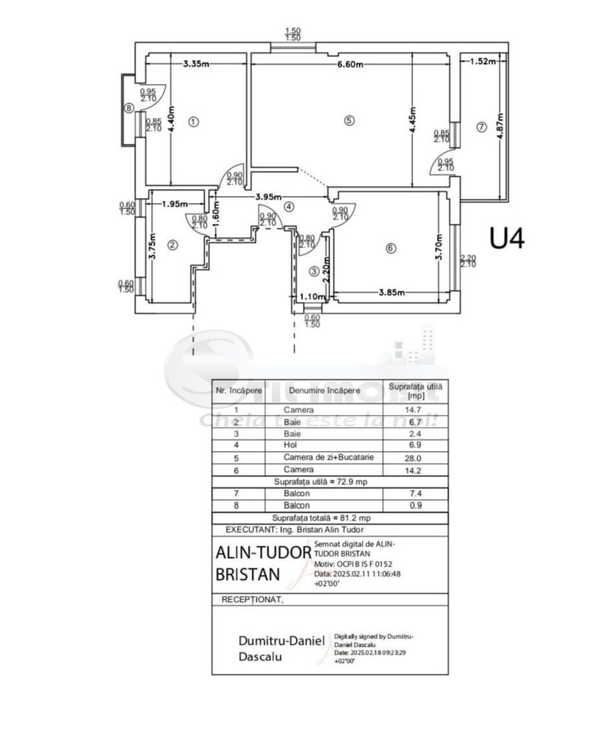 Apartament cu 3 camere Hlincea - 127.000 Euro - Poză 8