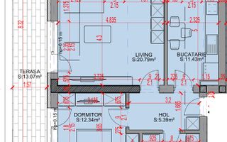 Apartament 2 camere-Decomandat-Theodor Pallady-Sector 3 - Schiță 8