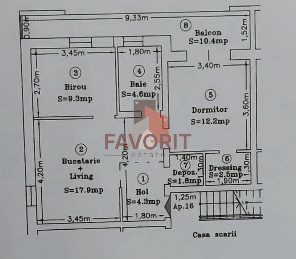 Apartament 3 camere + 10 mp terasa | Giroc - Poză 9