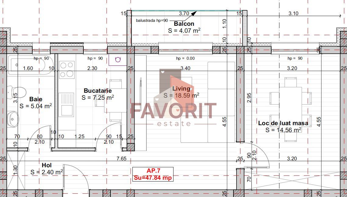 Bloc Nou. TVA 21% inclus in pret. 1 loc de parcare in CF - Schiță 10