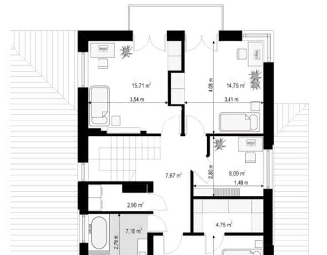 Casa de lux, teren 450 ,SELIMBAR - Schiță 7