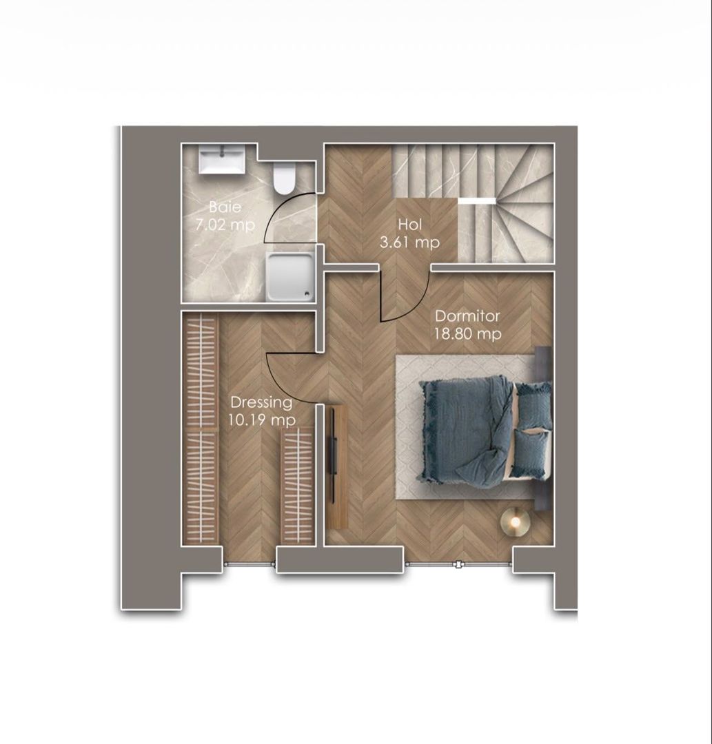 Vilă Duplex Premium în Otopeni/Metrou la 900 m/Spatioasa - Poză 7