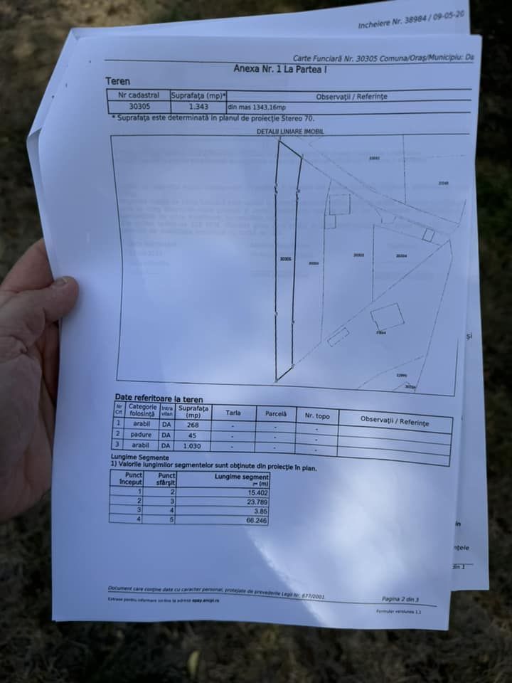 DE VANZARE Teren intravilan Comuna Daia,Jud Giurgiu - Schiță 3