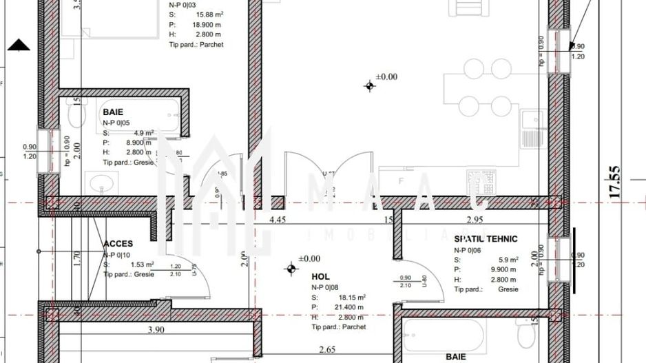 Casa pe un singur nivel | 500 mp teren | Selimbar - Schiță 2