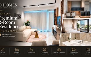 First Rental | Luxury 2-Room Residence | 61 sqm | ONE Floreasca - Poză 1