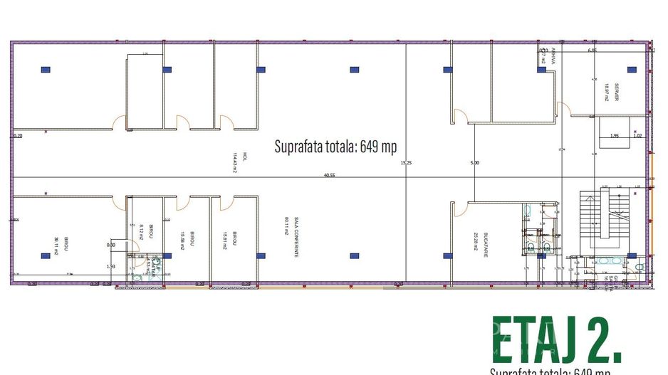Cladire comerciala reprezentativa de inchiriat Calea Bucuresti Brasov - Schiță 47