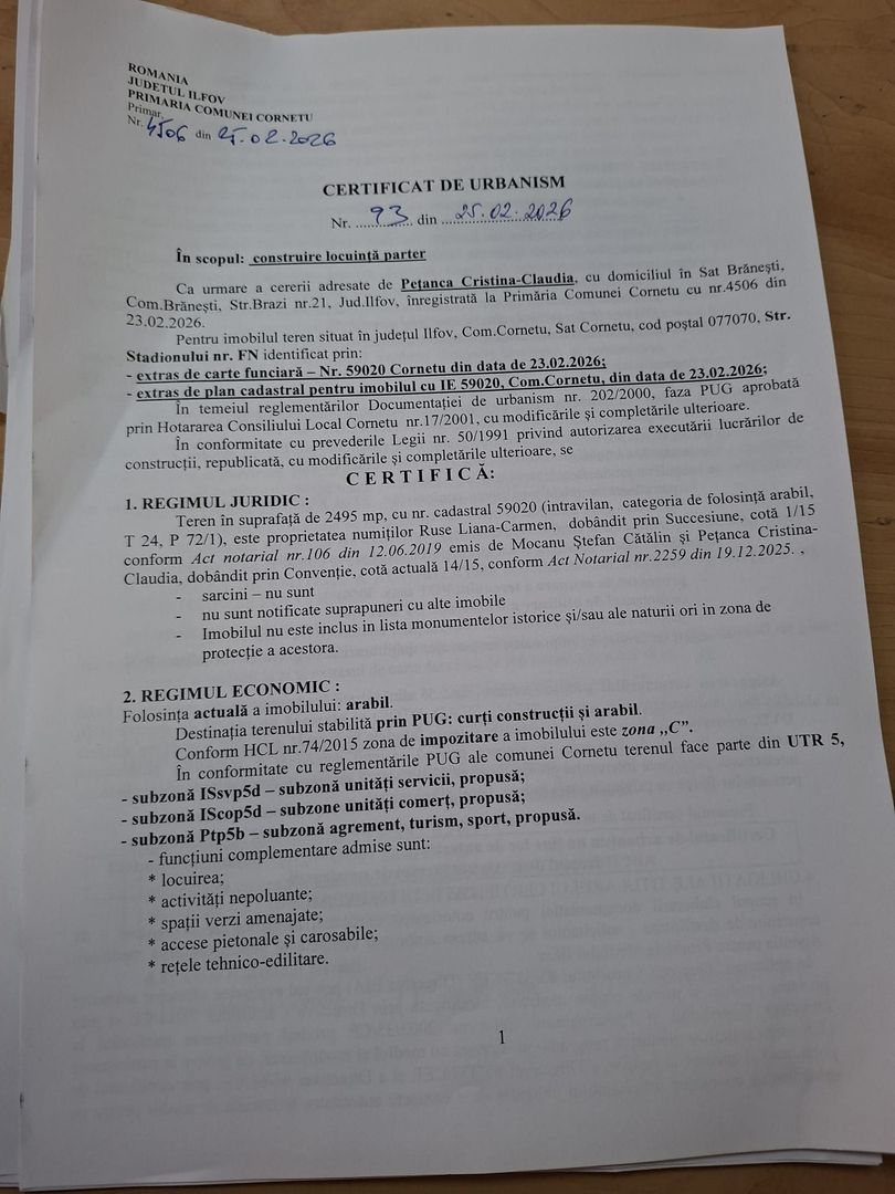 Teren 2500 mp in str. Stadionului / Cornetu - Poză 15