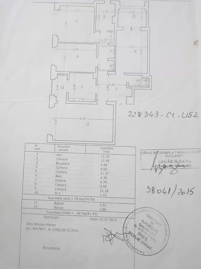 Apartament 4 camere Pantelimon -Vergului -Costin Georgian - Schiță 18