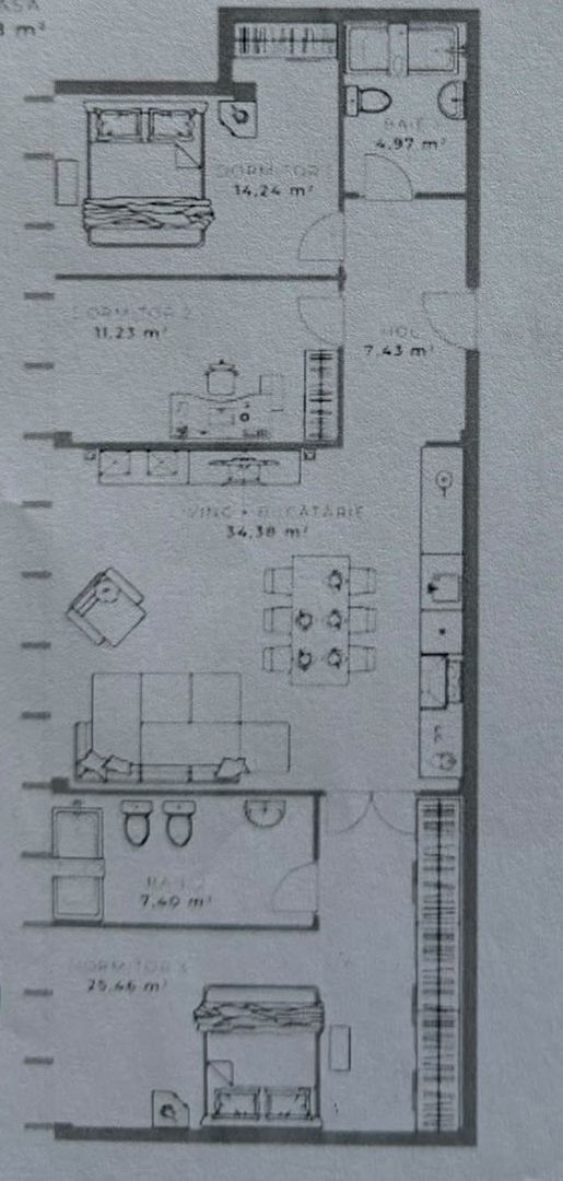 Comision 0! Penthouse 105 mp + Terasa 59 mp, Baza Sportiva Gheorgheni - Schiță 16
