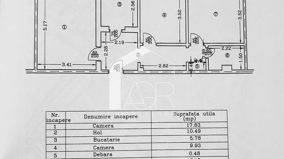 Apartament cu 3 camere, decomandat, zona Republicii - Poză 13